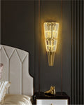 Tapered Crystal Wall Sconce - Small