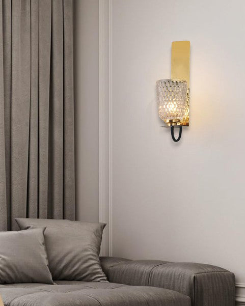 Diamond Cut Crystal Wall Light