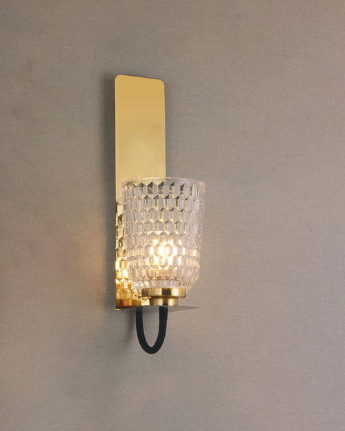 Diamond Cut Crystal Wall Light