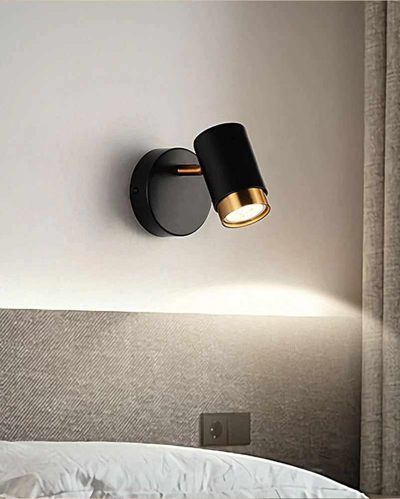 Pictures Artwort Black Cylindrical Spotlight 9W