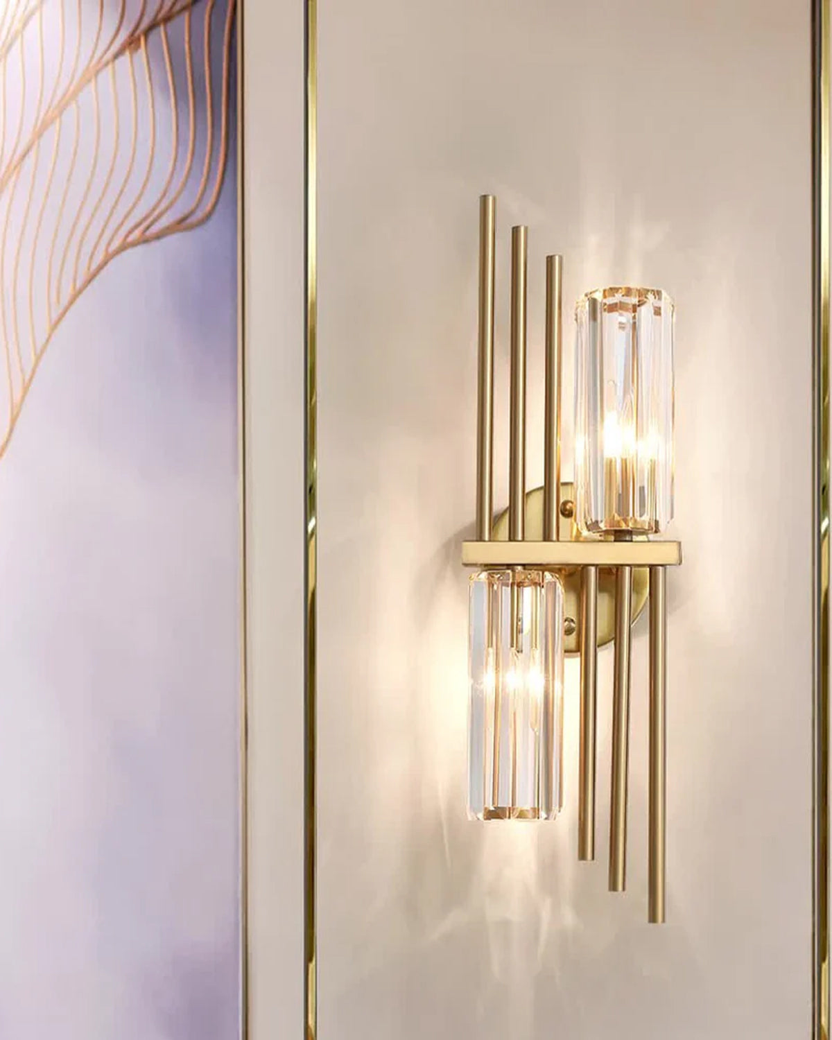 Postmodern Crystal Wall Light