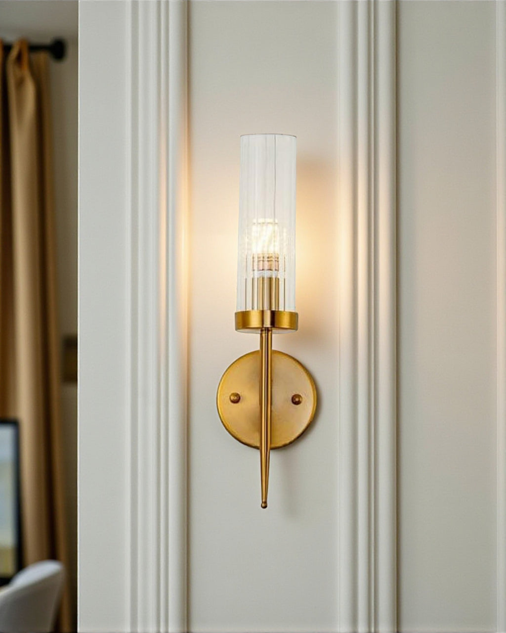 Glass Shade Wall Sconce Light