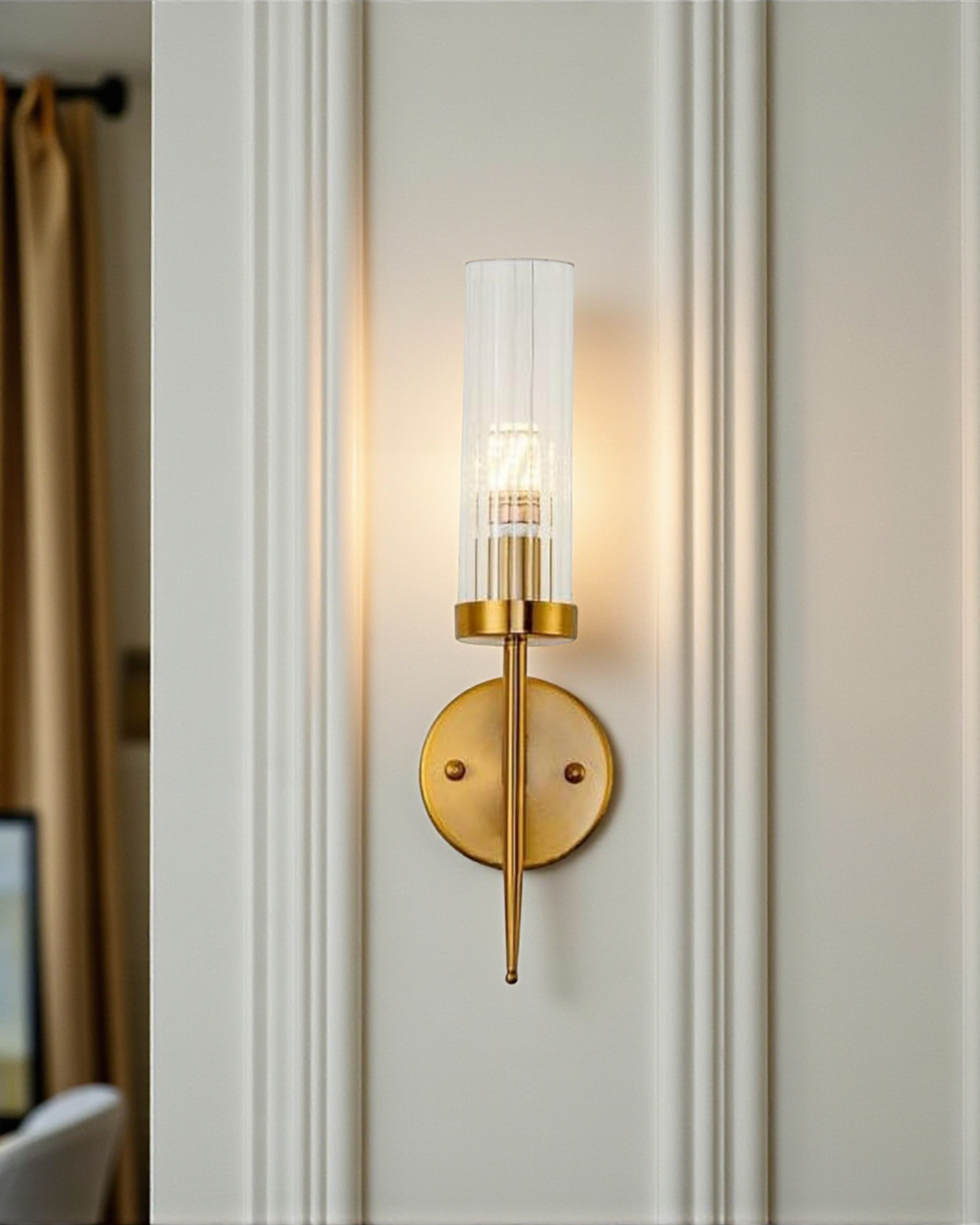 Glass Shade Wall Sconce Light