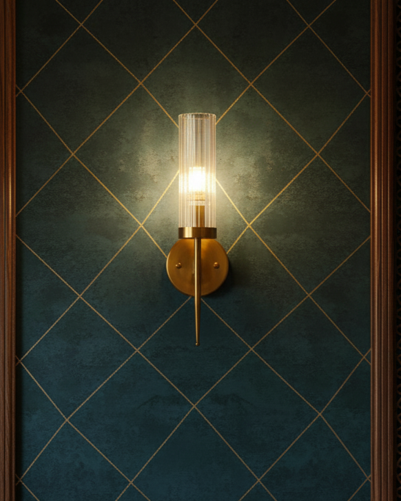 Glass Shade Wall Sconce Light